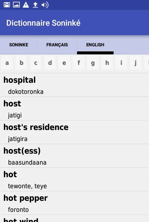 Soninké Dictionnaire | Indus Appstore | Screenshot