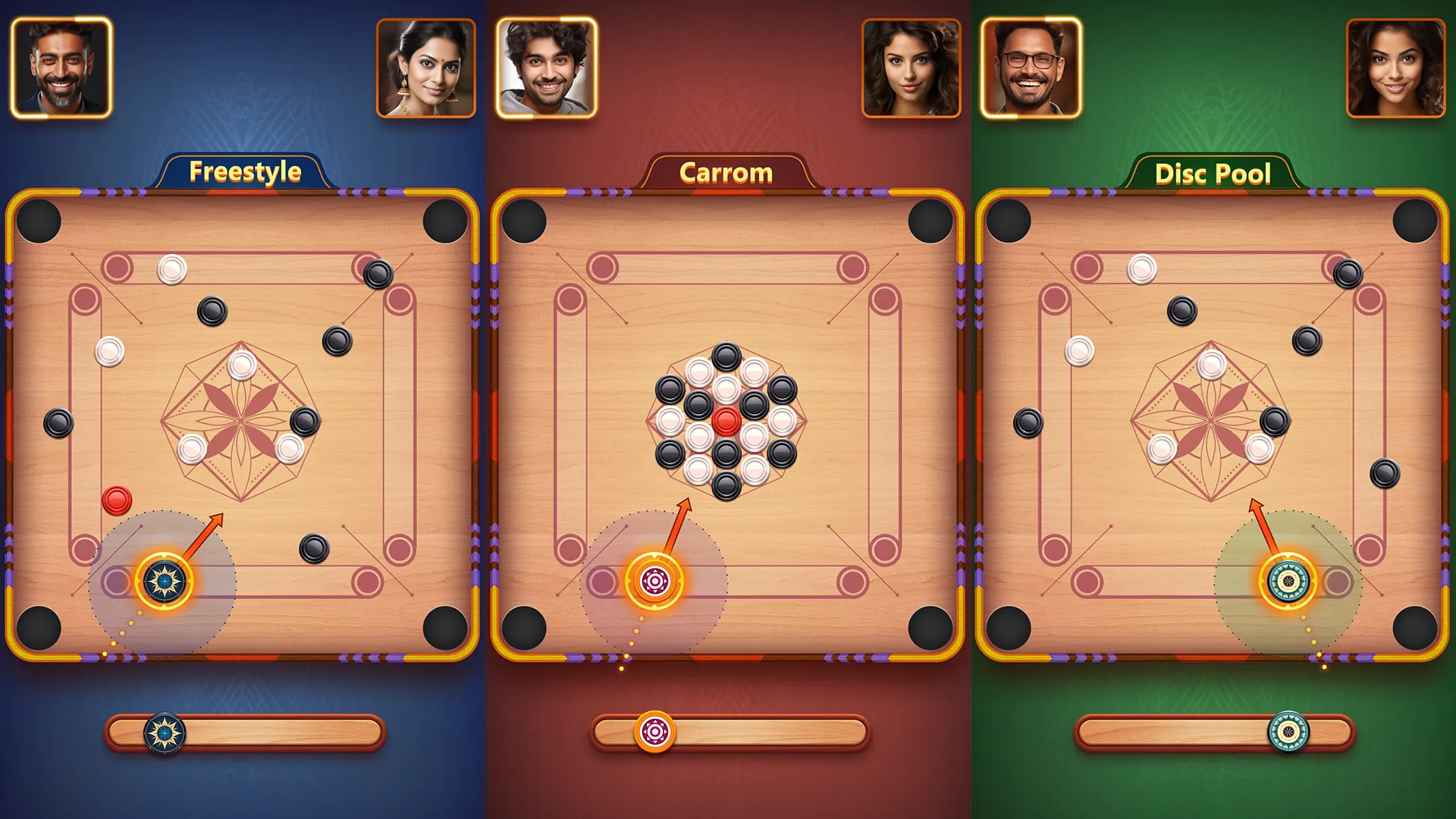 Carrom Plus-Disc Board Game | Indus Appstore | Screenshot