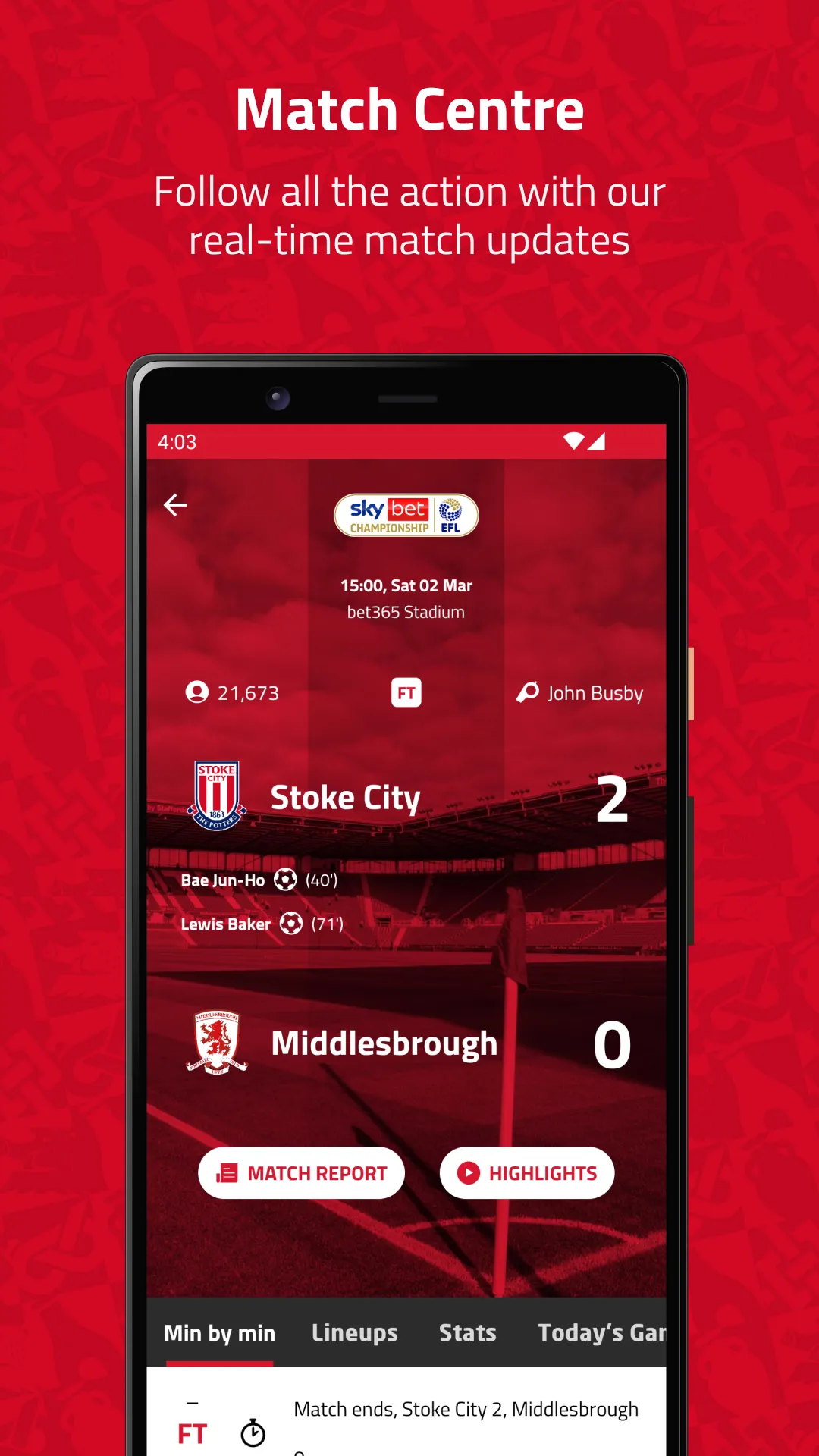 Stoke City FC | Indus Appstore | Screenshot