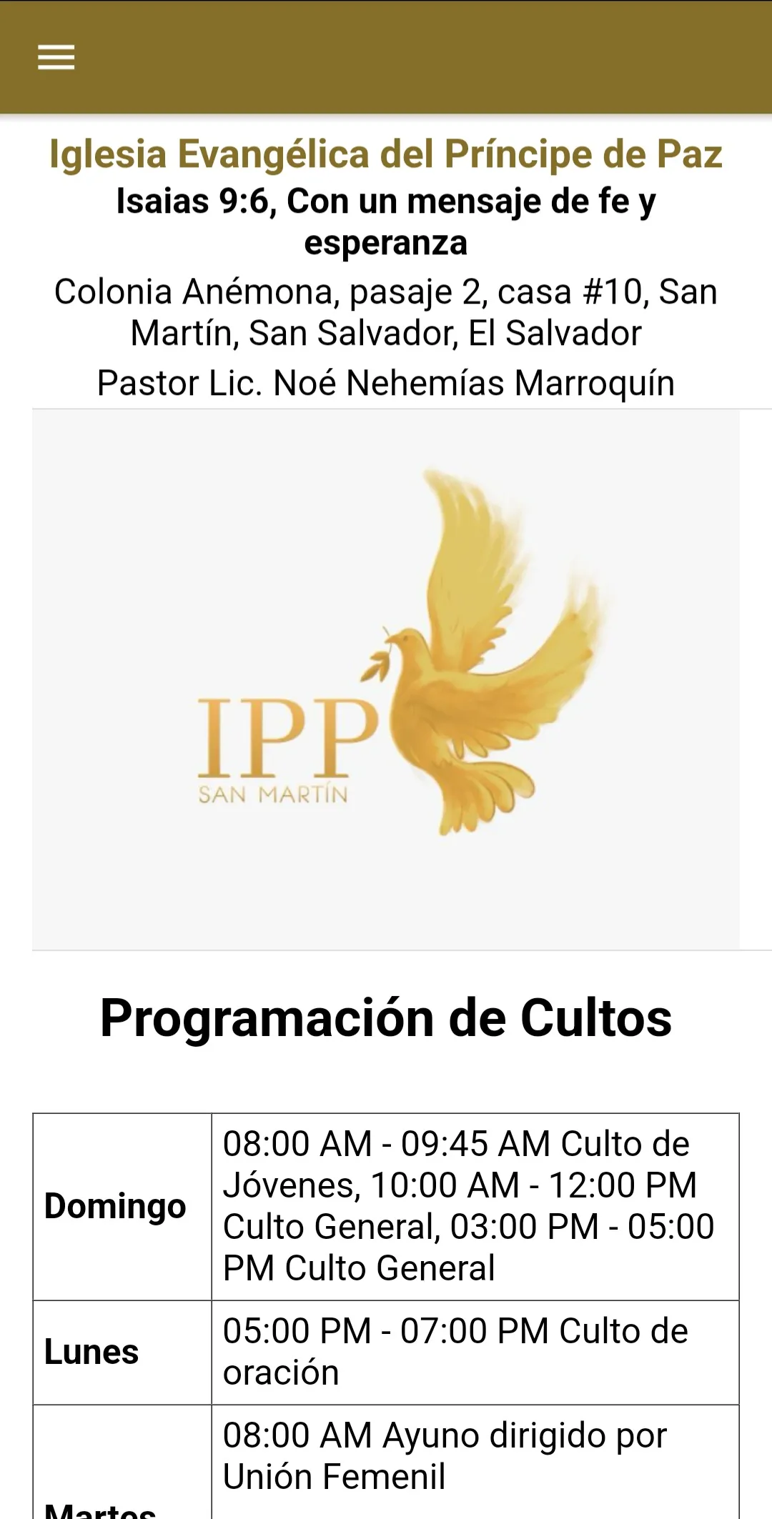 Himnario Oficial IPP S'Martin | Indus Appstore | Screenshot