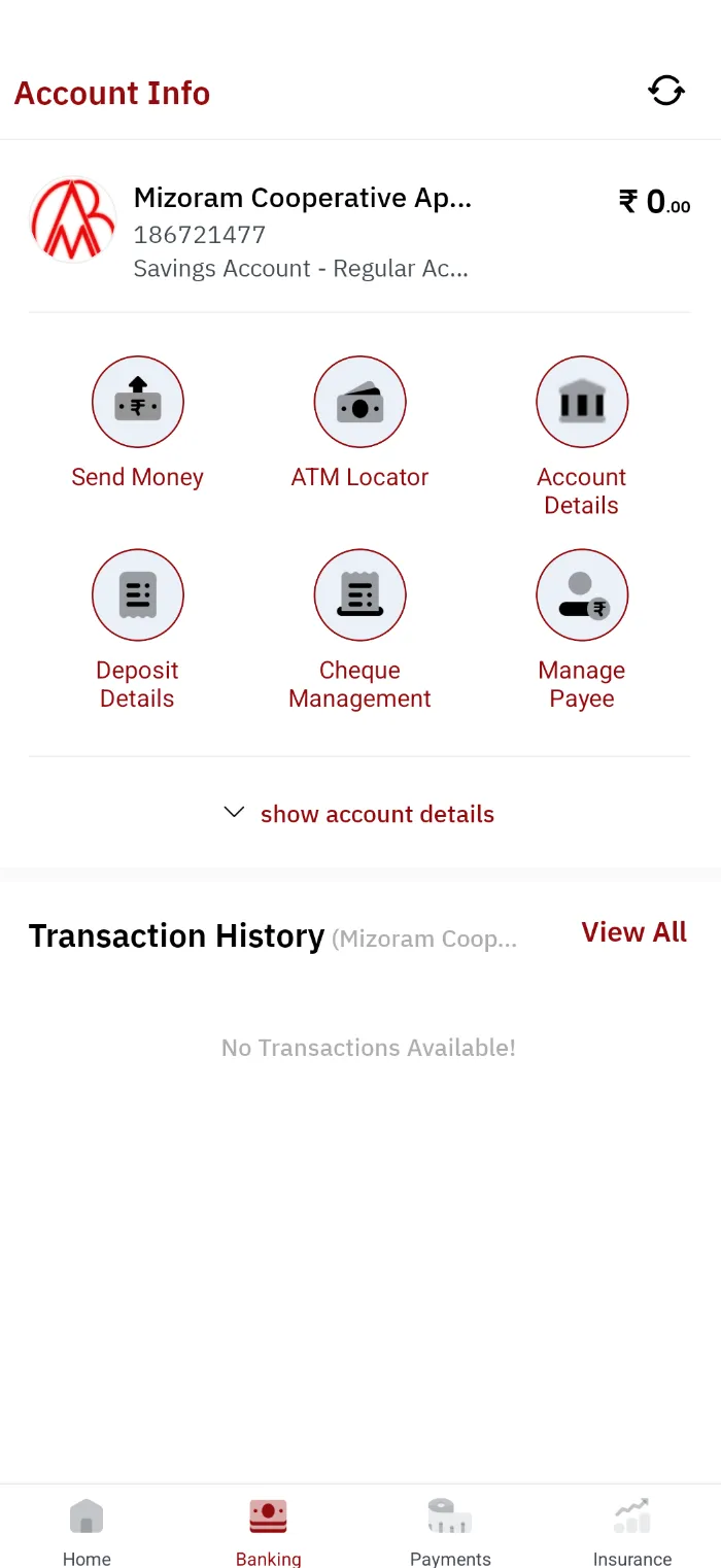 Mizoram Cooperative Apex Bank | Indus Appstore | Screenshot