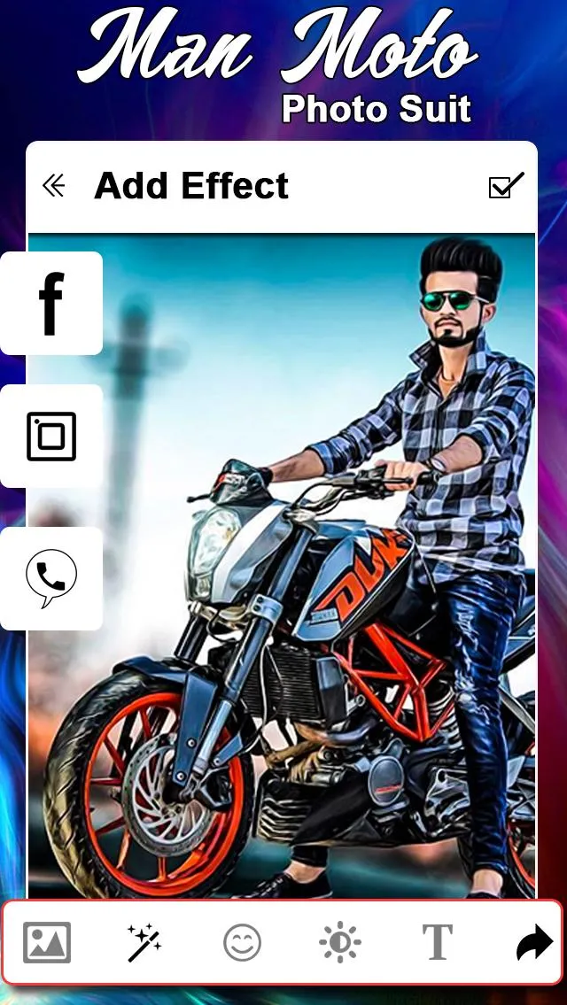 Man Moto Photo Suit | Indus Appstore | Screenshot