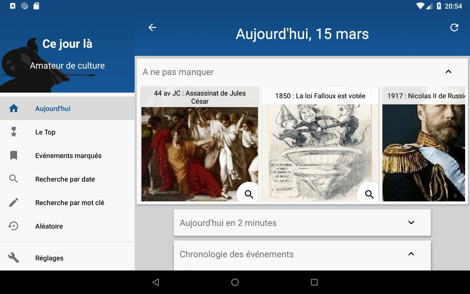 Today in History (French autom | Indus Appstore | Screenshot