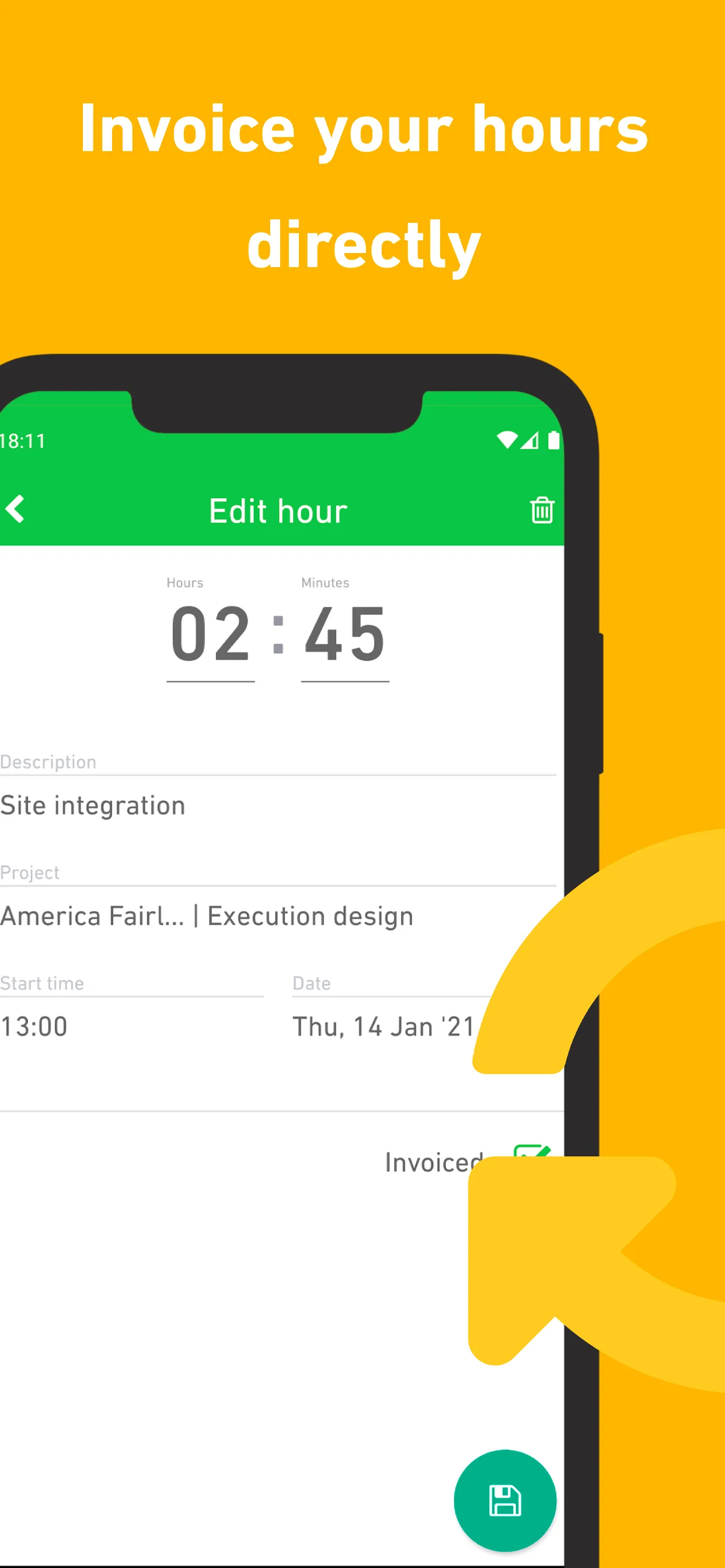 Gekko Hours - Time tracking | Indus Appstore | Screenshot