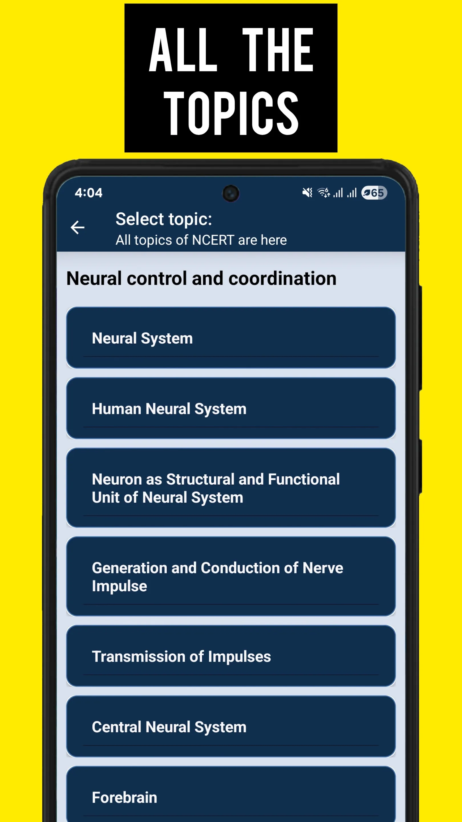 NEET NCERT Bio Line-wise MCQ | Indus Appstore | Screenshot
