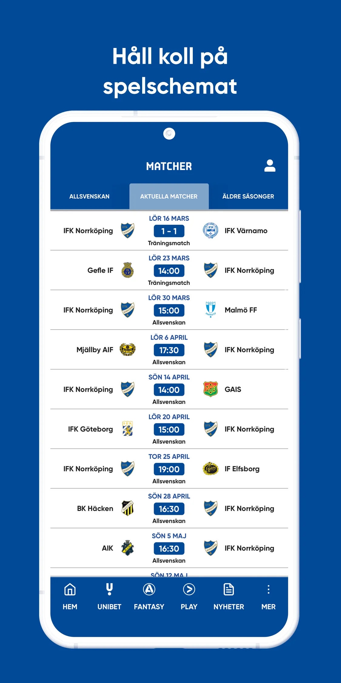 IFK Norrköping Live | Indus Appstore | Screenshot