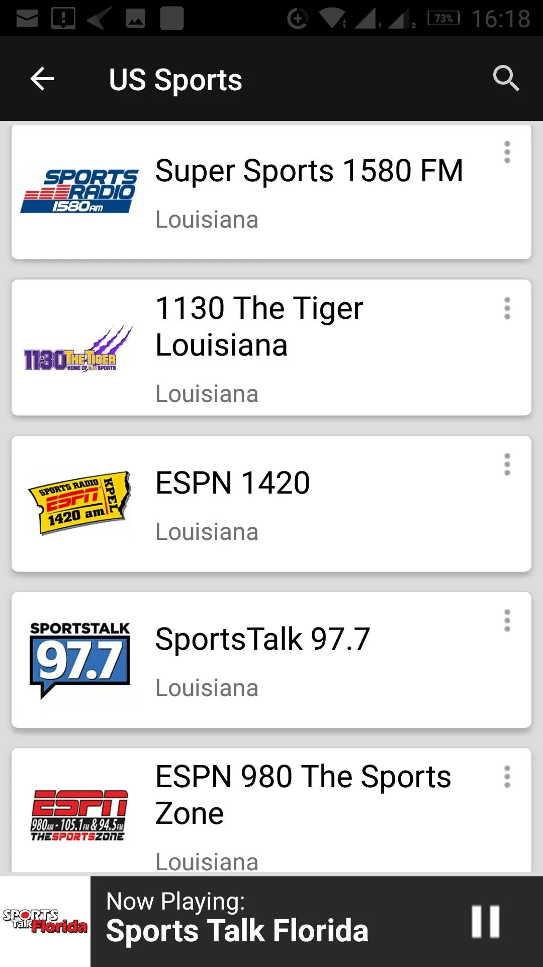 USA Sports Radio Stations | Indus Appstore | Screenshot