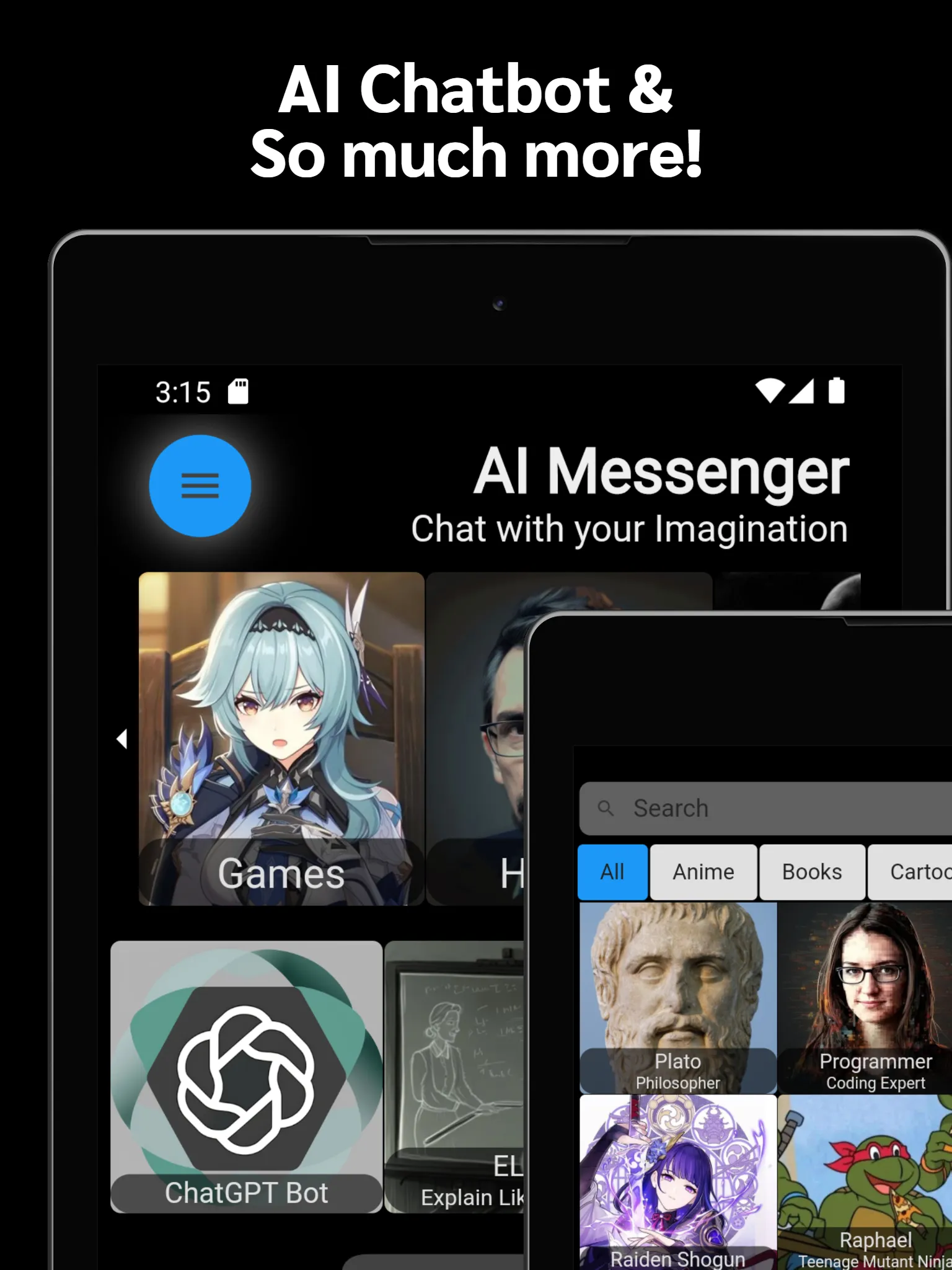 AI Messenger (Character AIs) | Indus Appstore | Screenshot