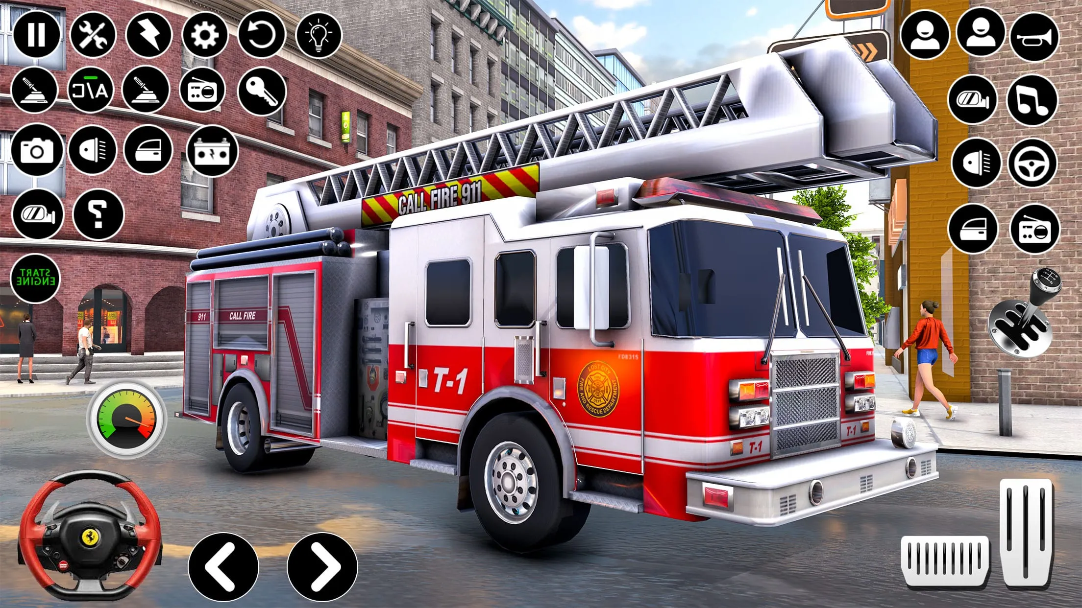 Fire Truck Sim Rescue Games | Indus Appstore | Screenshot