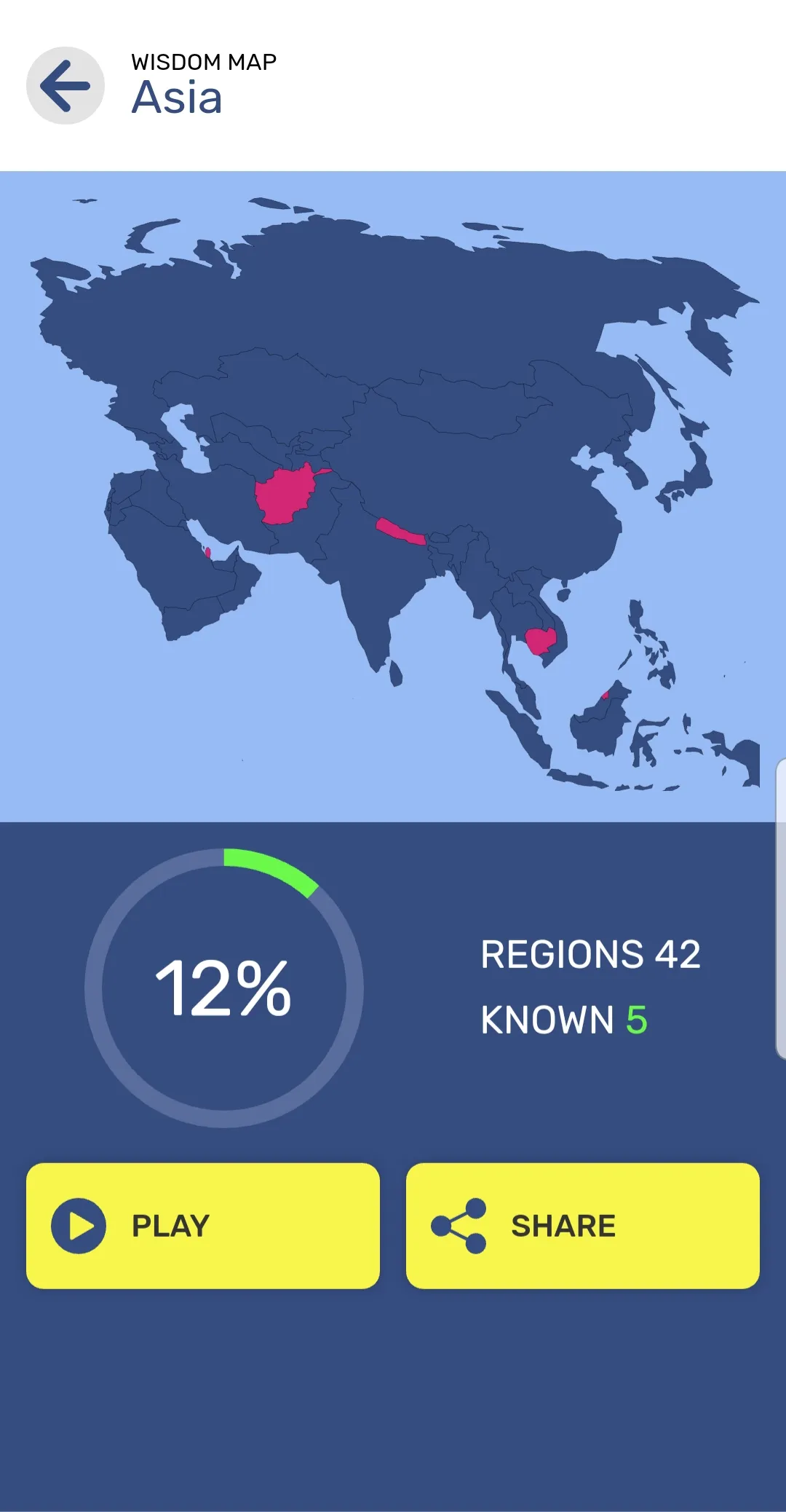 Map Quiz World Geography | Indus Appstore | Screenshot