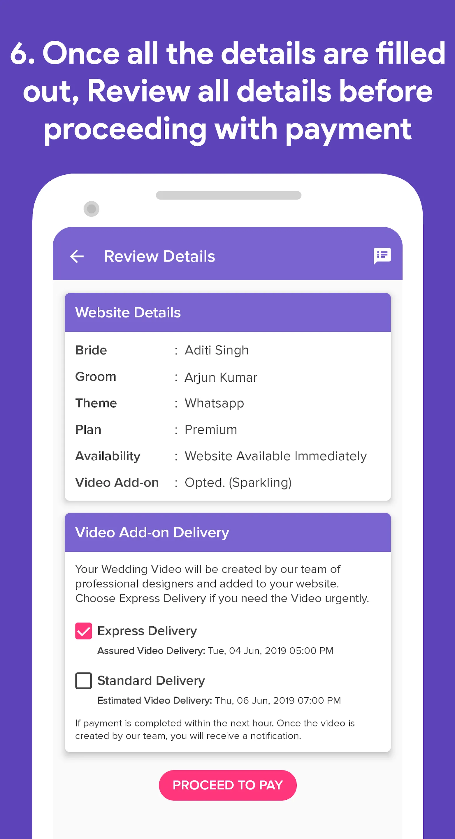 Weddie - Free Wedding Websites | Indus Appstore | Screenshot