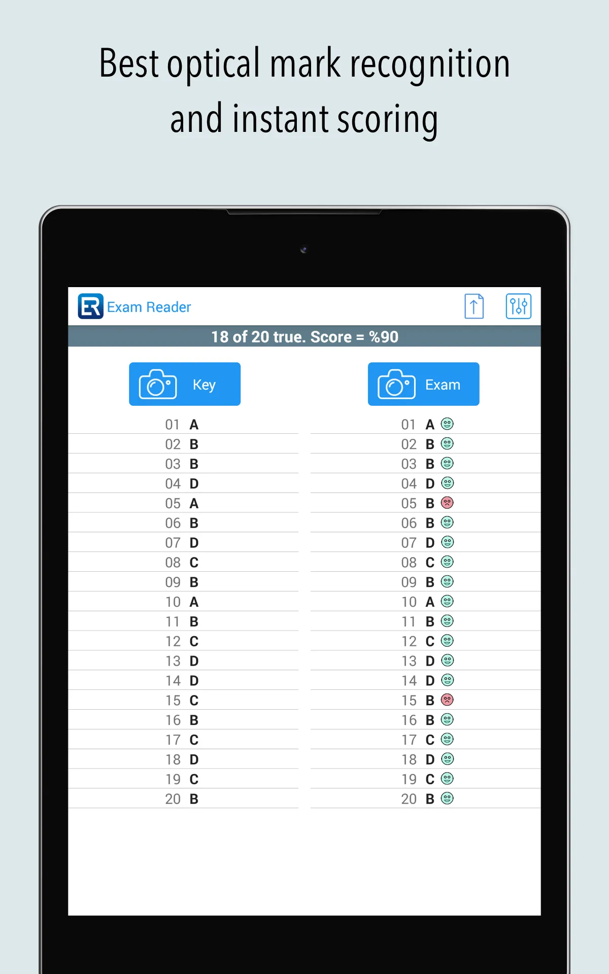 Exam Reader-Optical Test Grade | Indus Appstore | Screenshot