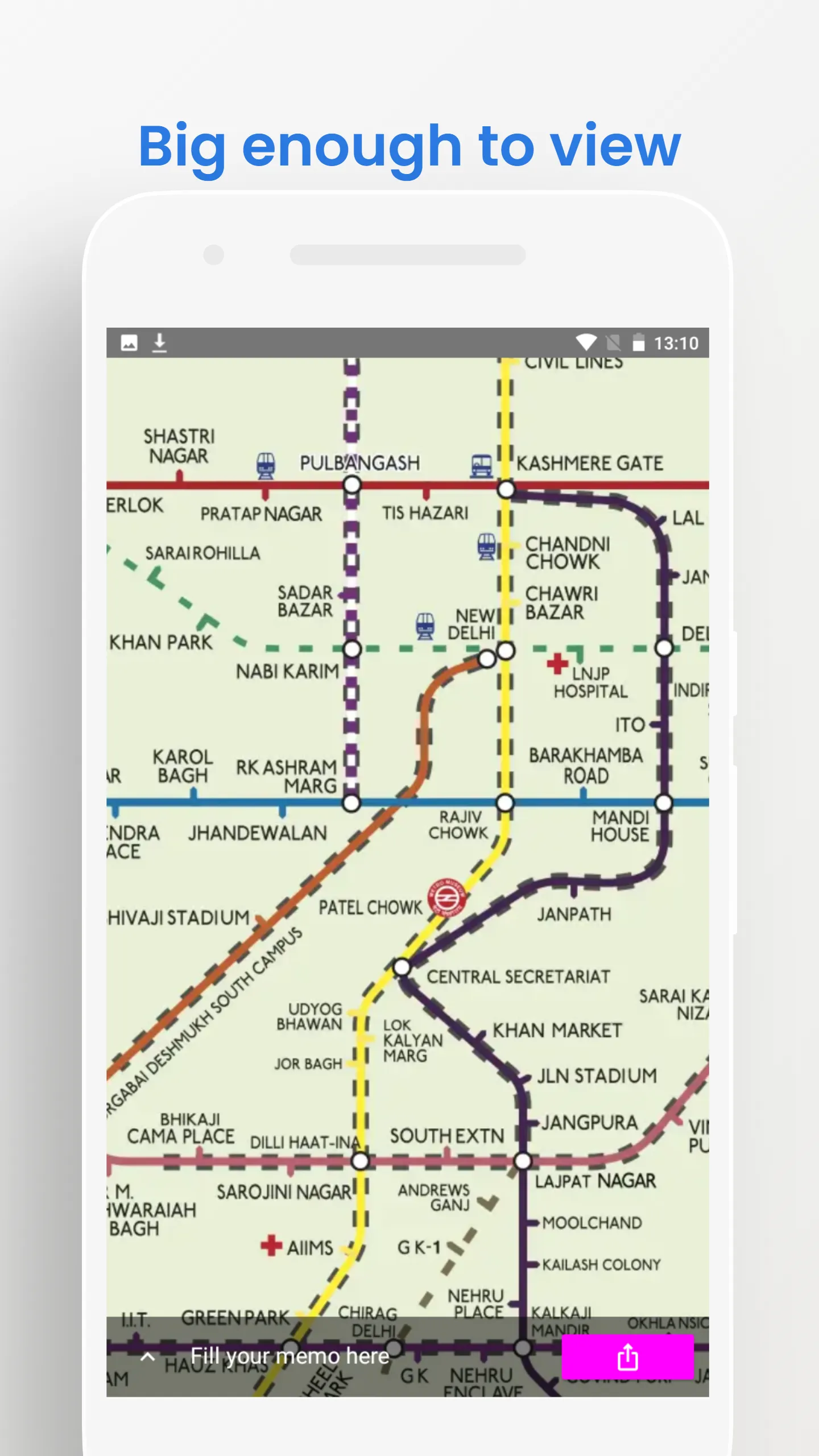 DELHI METRO MAPS OFFLINE | Indus Appstore | Screenshot