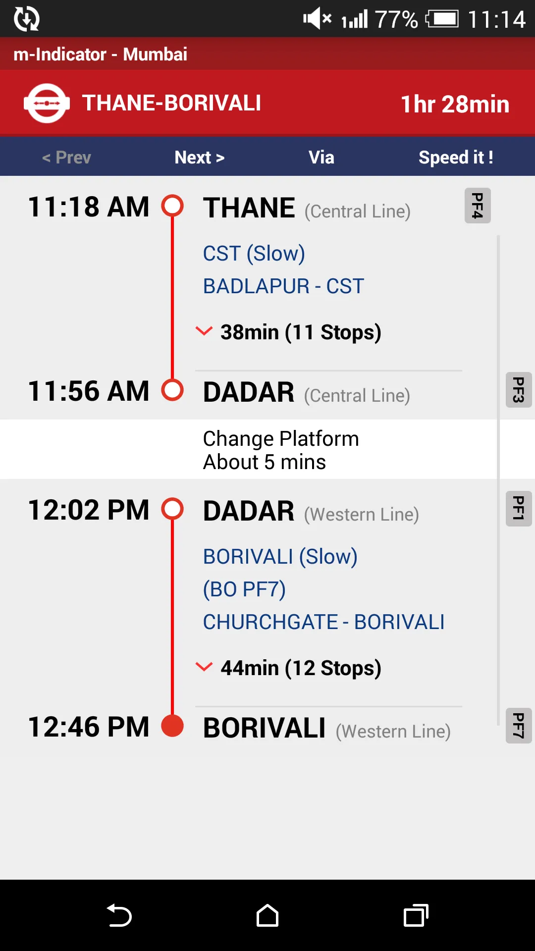 m-Indicator: Mumbai Local | Indus Appstore | Screenshot