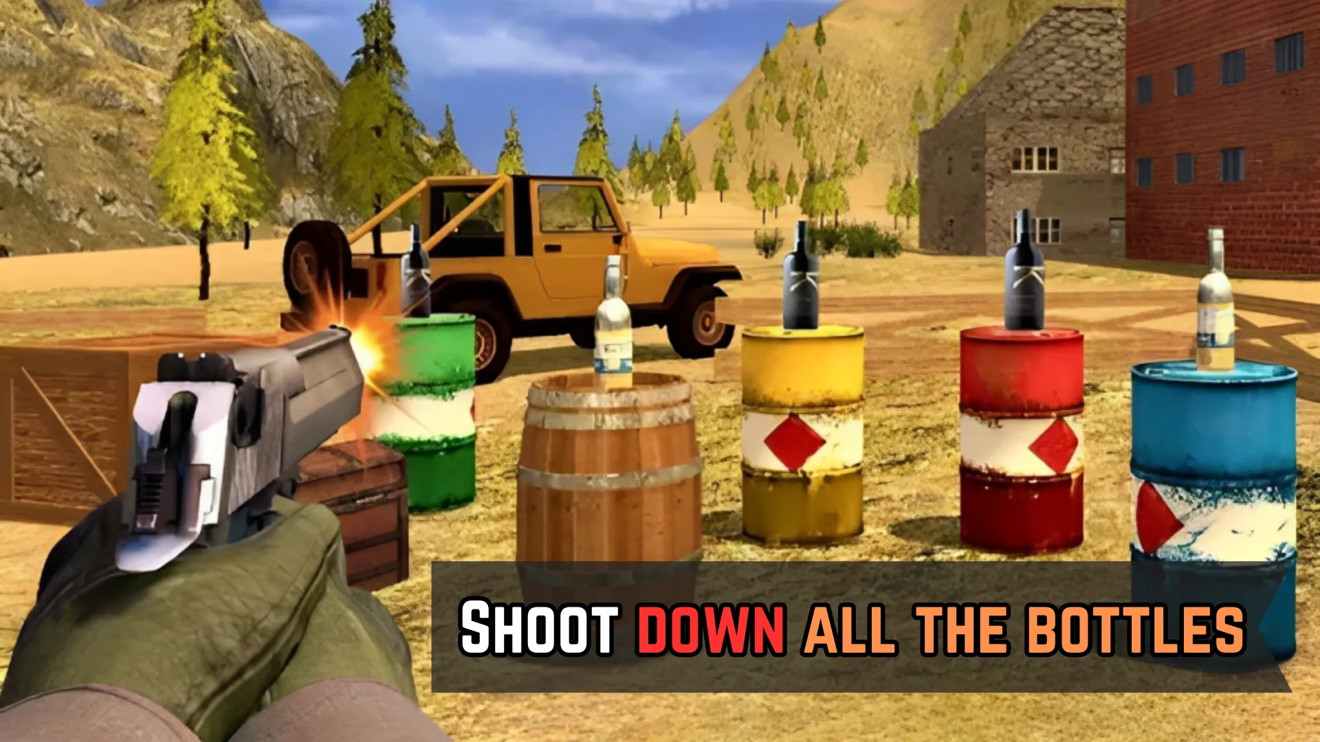 Bottle Shooting- Gun Target | Indus Appstore | Screenshot