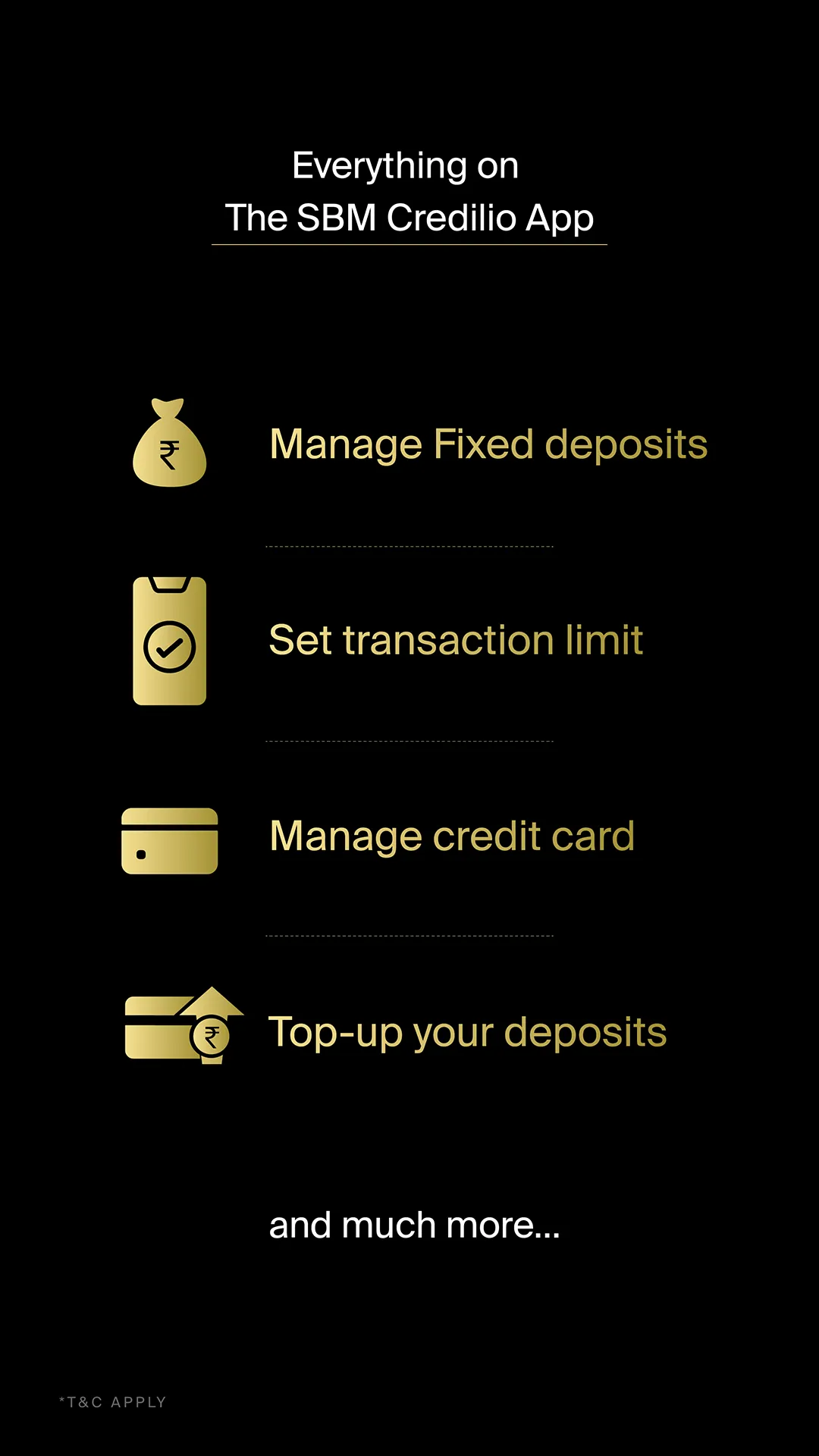 SBM Credilio VISA Credit Card | Indus Appstore | Screenshot