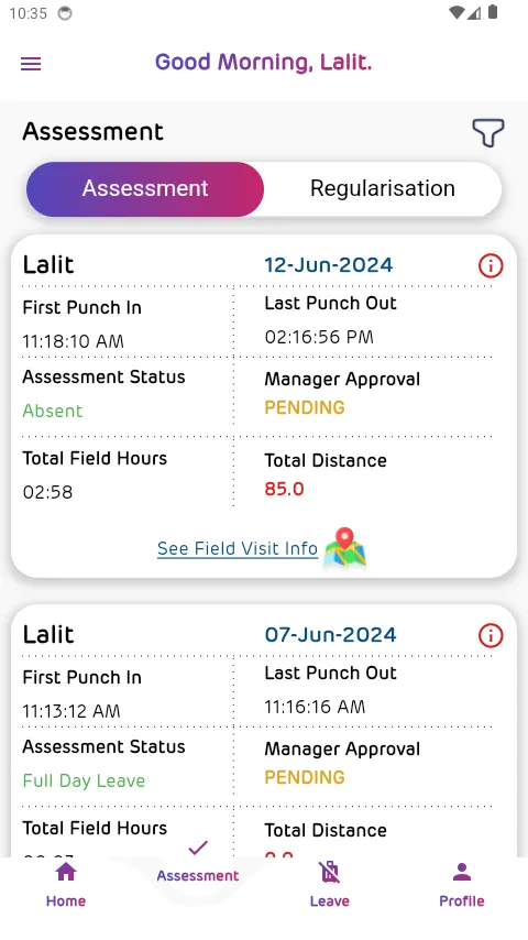 Field Force Assessment - Adani | Indus Appstore | Screenshot