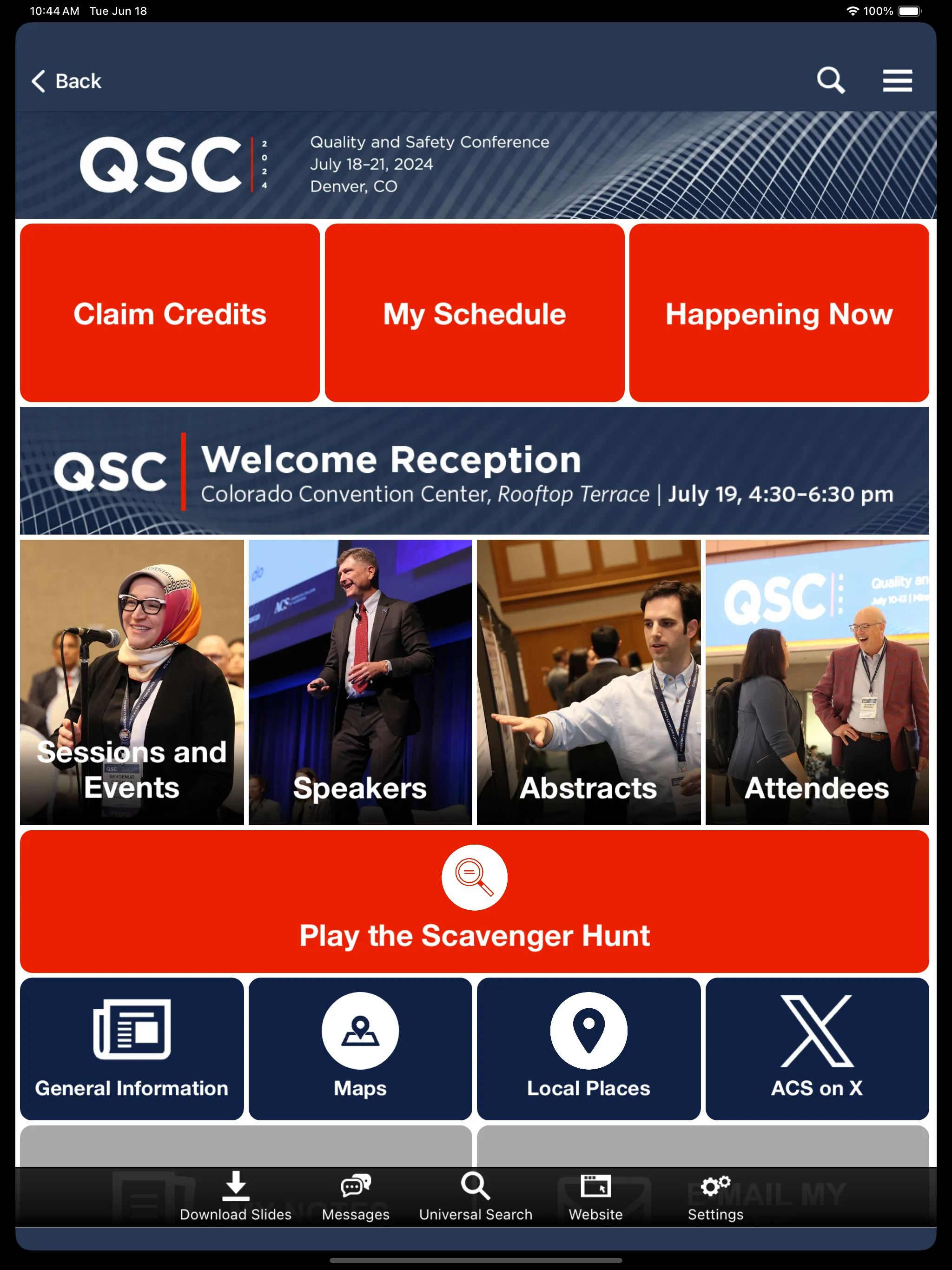 ACS QS Conference | Indus Appstore | Screenshot