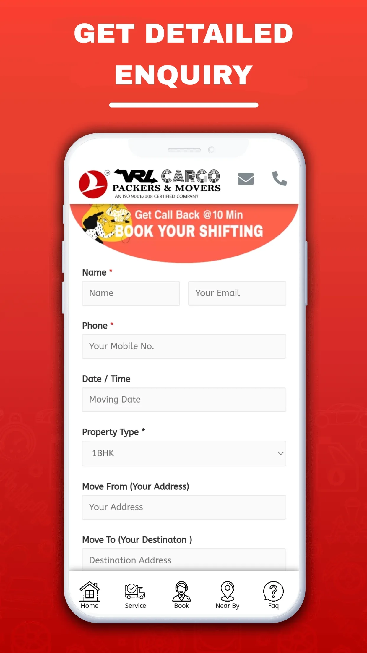 VRL Packers & Movers App | Indus Appstore | Screenshot