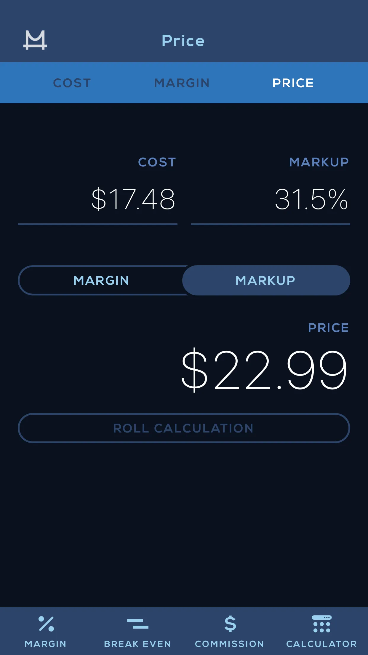 Marcus Lemonis Margin Calculat | Indus Appstore | Screenshot