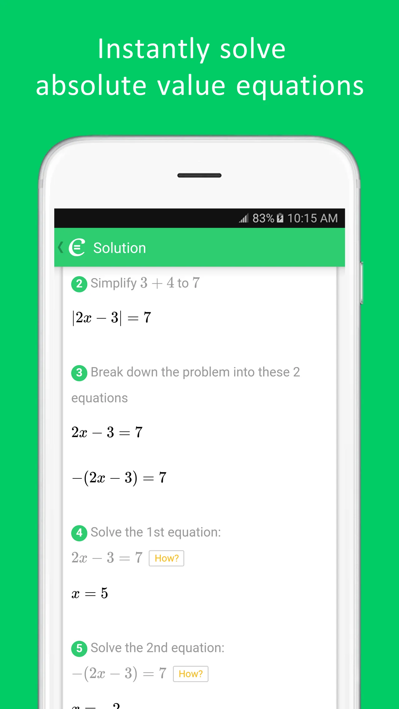 Cymath - Math Problem Solver | Indus Appstore | Screenshot