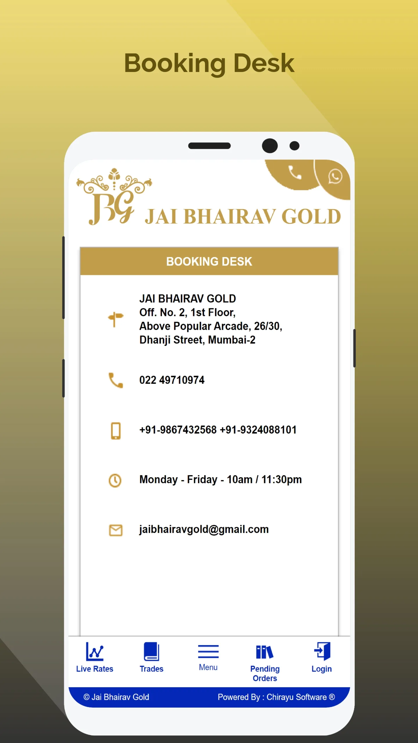 Jai Bhairav Gold | Indus Appstore | Screenshot