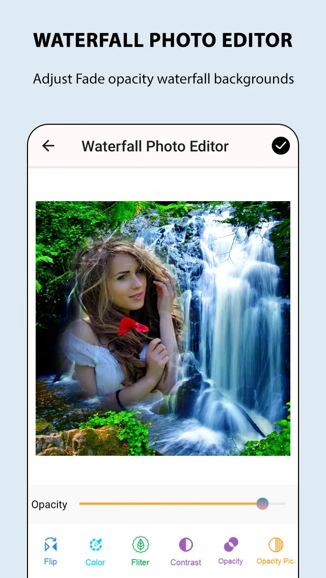 Waterfall Photo Frames | Indus Appstore | Screenshot