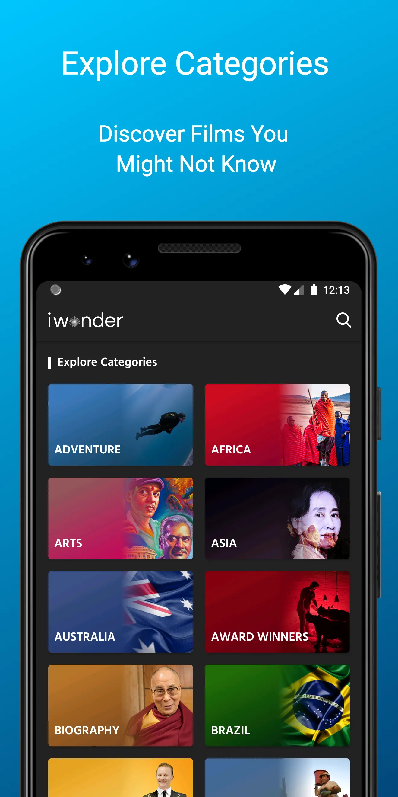 iWonder | Documentaries & TV | Indus Appstore | Screenshot