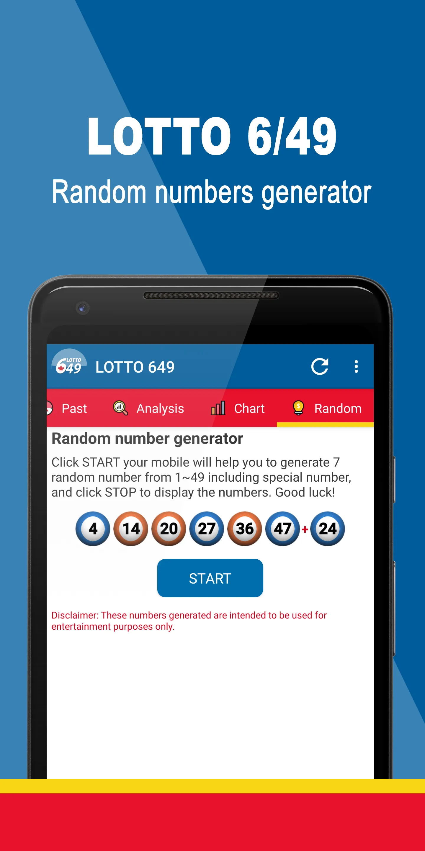 LOTTO 6/49 | Indus Appstore | Screenshot