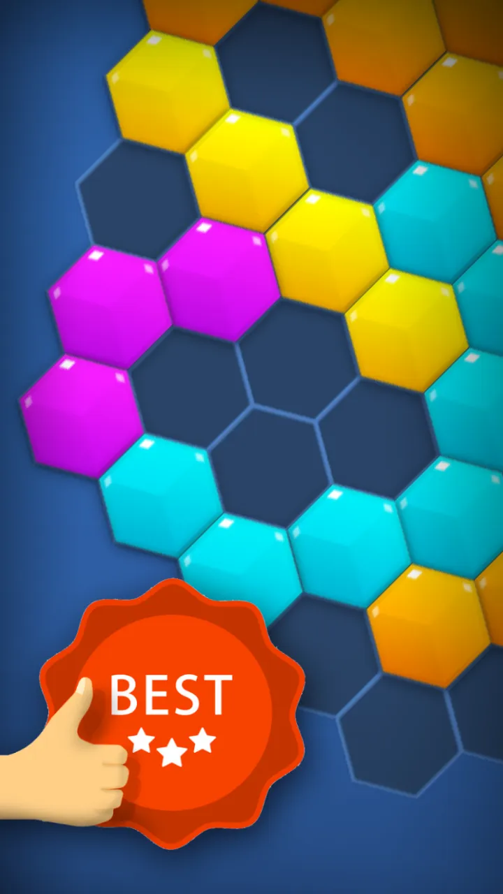 Hex Puzzle: Hexagon Merge Bloc | Indus Appstore | Screenshot