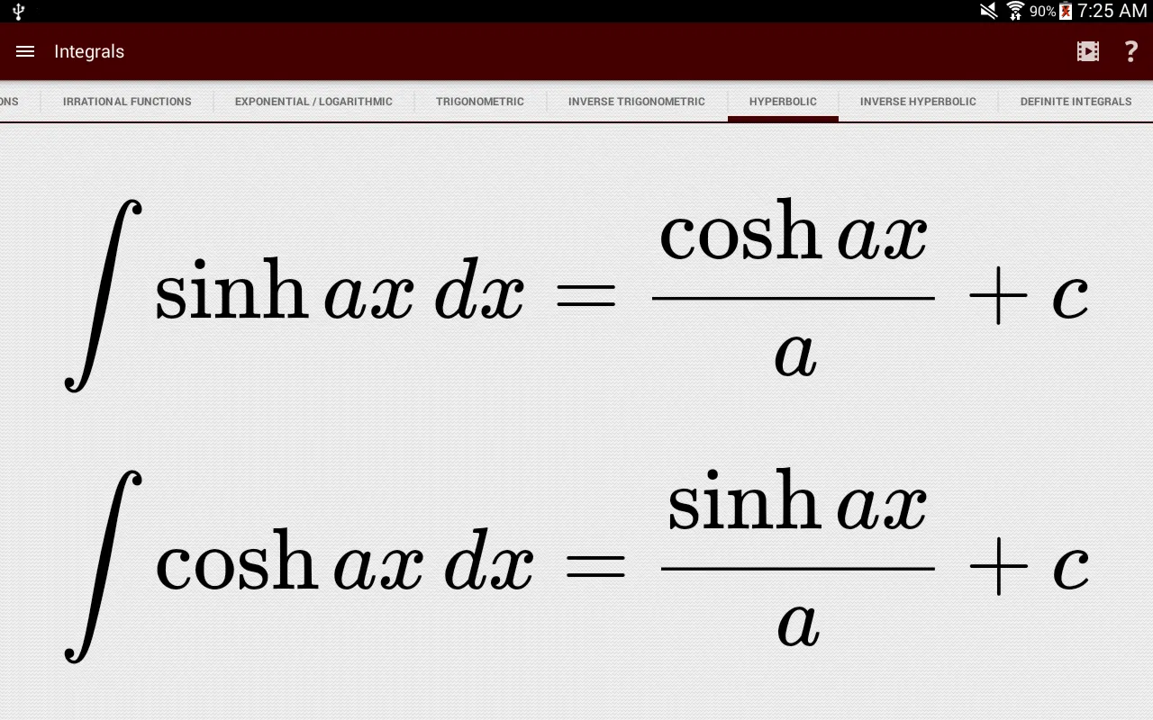 Calculus Cheatsheets | Indus Appstore | Screenshot