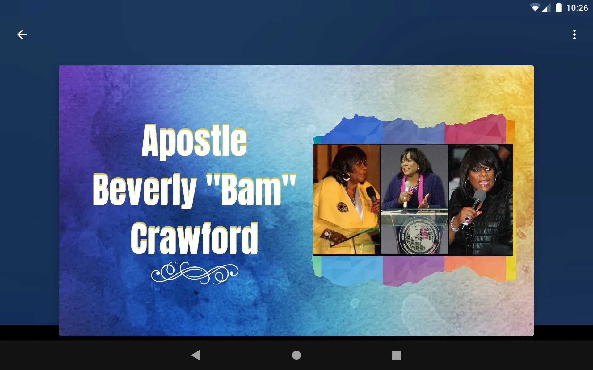 BAM Crawford Ministries | Indus Appstore | Screenshot