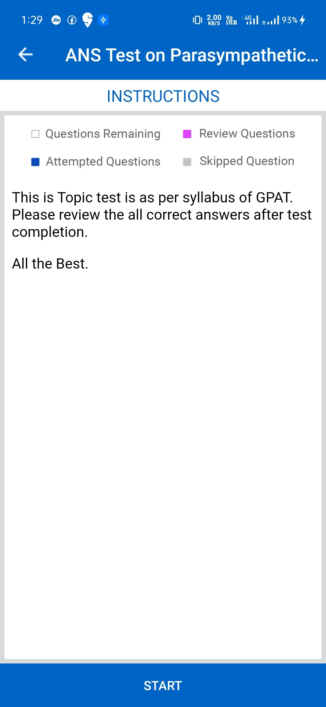 ANA Online Tests GPAT / NIPER | Indus Appstore | Screenshot