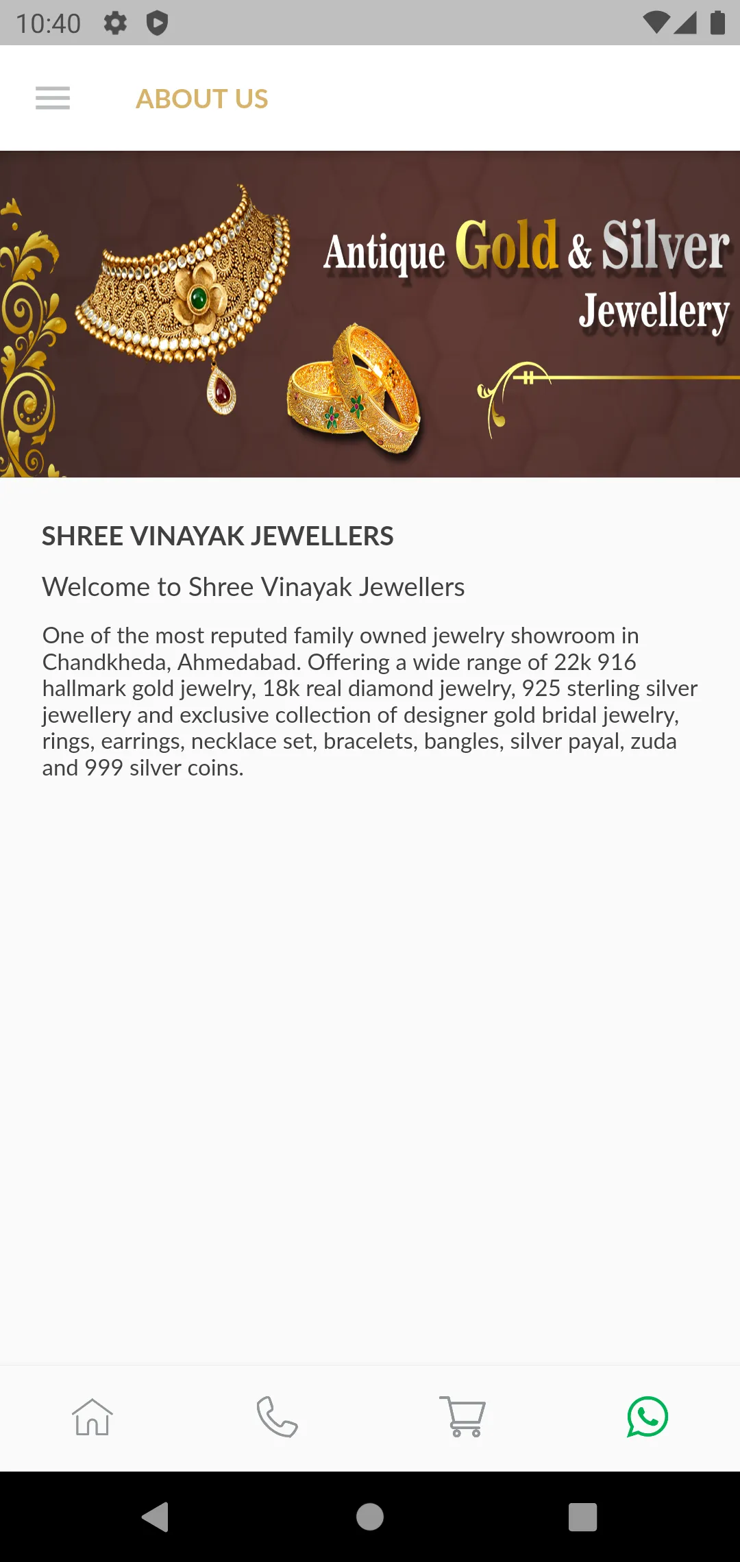 Shree Vinayak Jewellers - Jewe | Indus Appstore | Screenshot