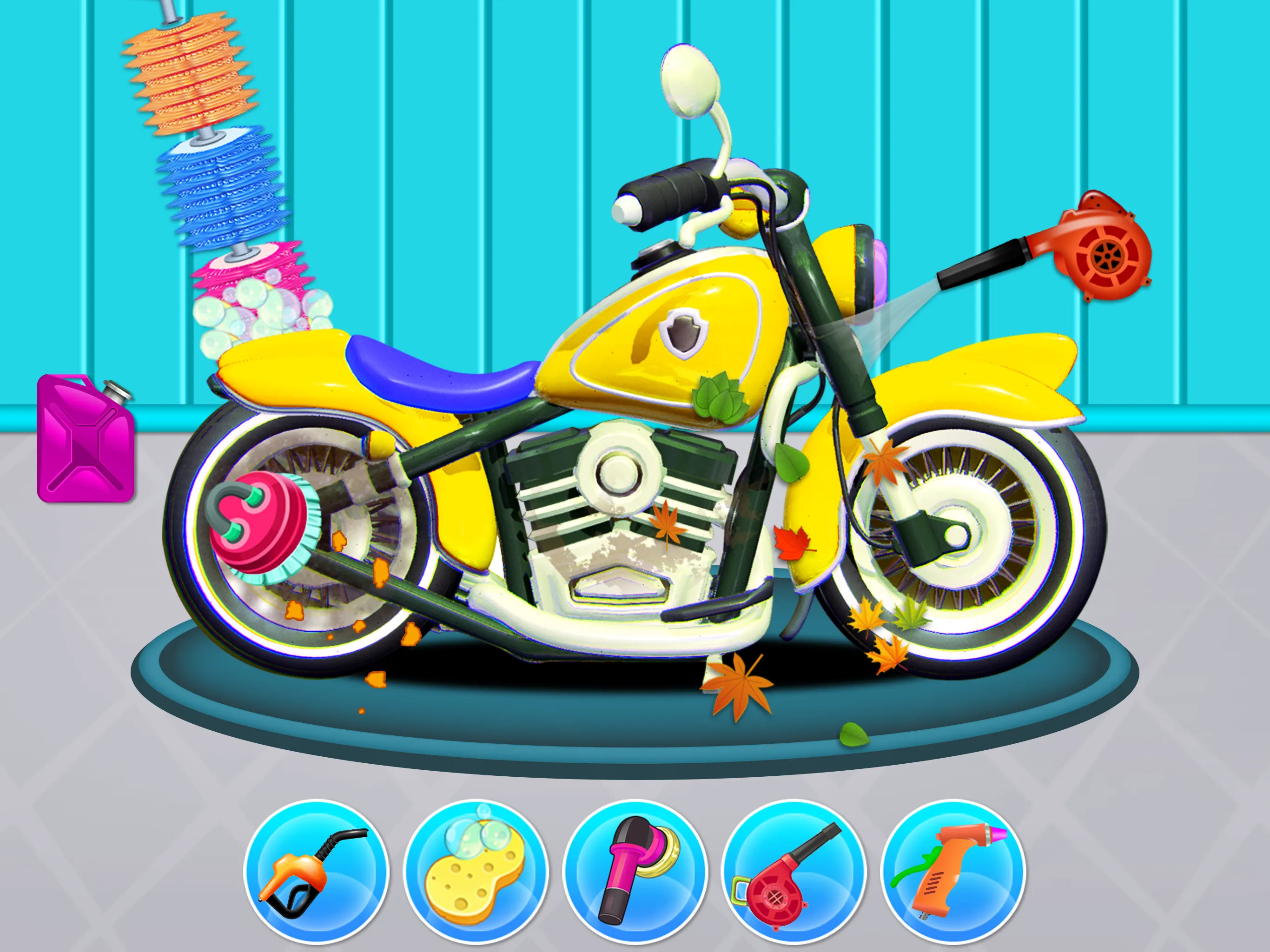 Power Washing Garage Bike Game | Indus Appstore | Screenshot