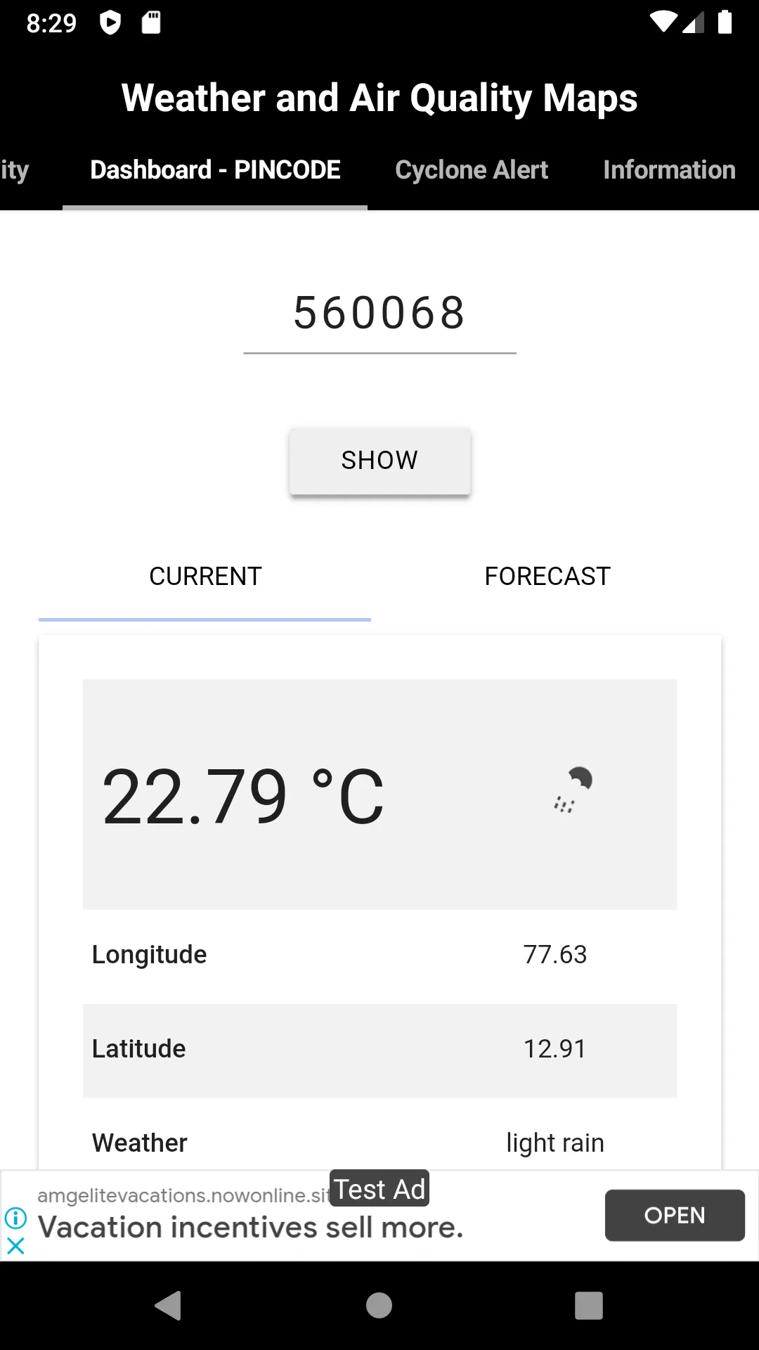 Weather and Air Quality Maps | Indus Appstore | Screenshot