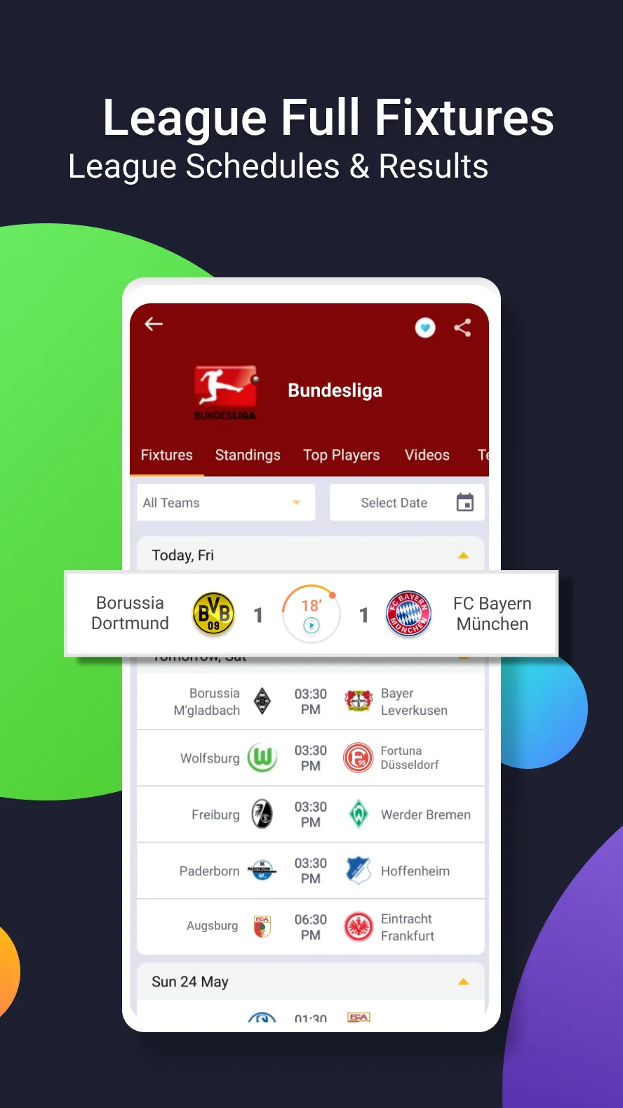 mobiSCORE Today Live Scores | Indus Appstore | Screenshot