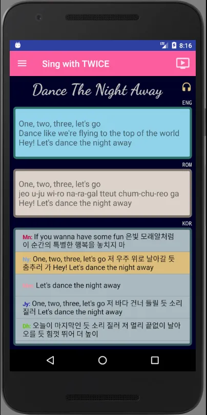 Sing with TWICE | Indus Appstore | Screenshot