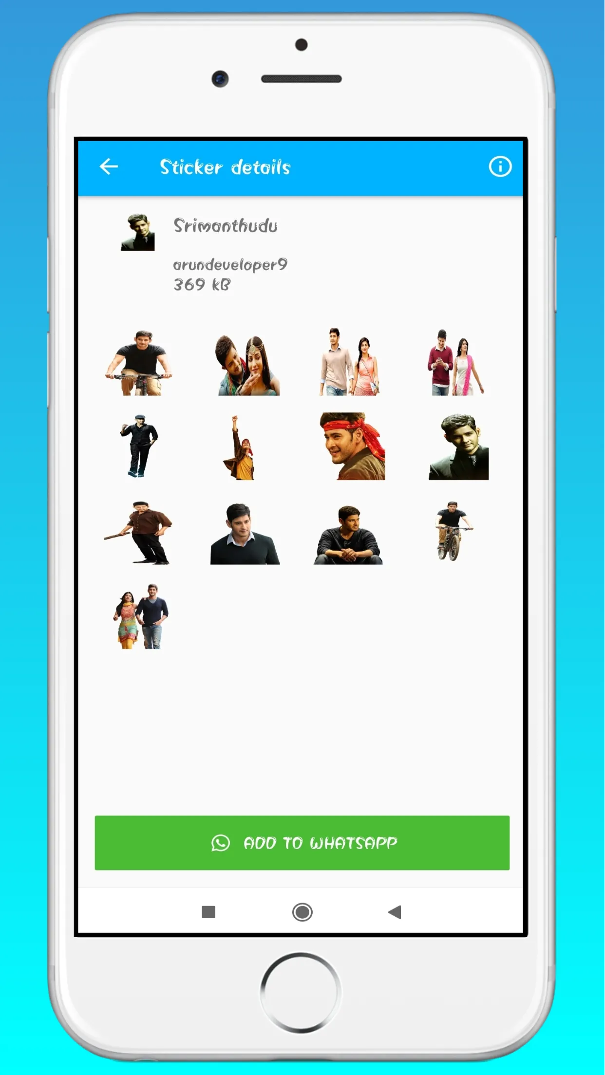 Mahesh Babu Stickers | Indus Appstore | Screenshot