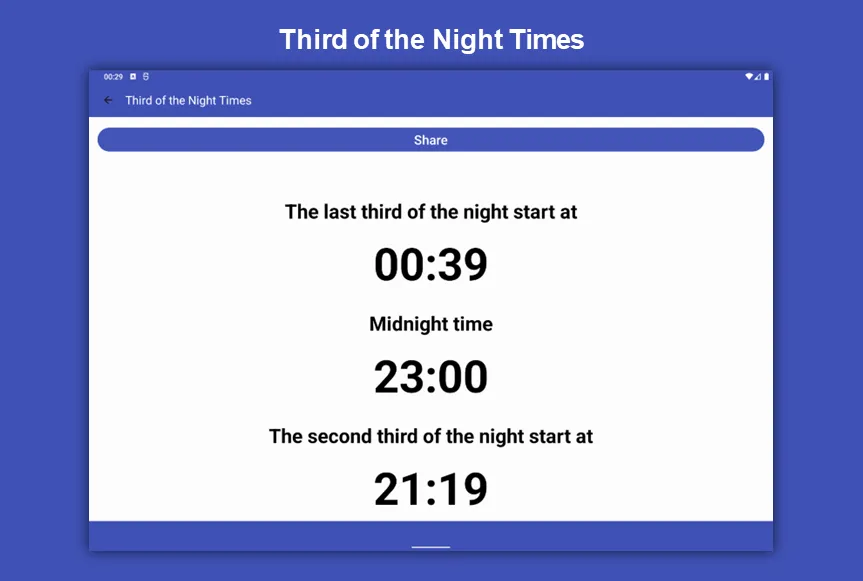 Third of the Night Calculator | Indus Appstore | Screenshot