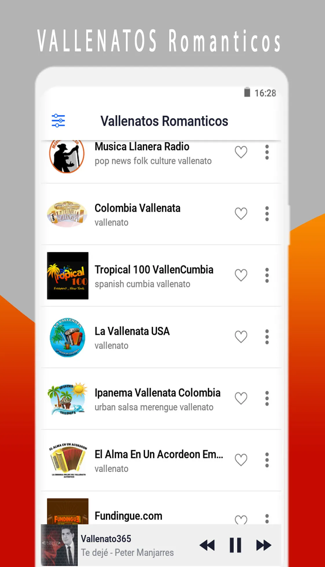 Vallenatos Romanticos | Indus Appstore | Screenshot