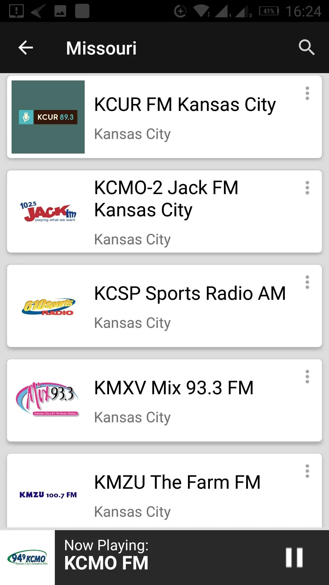 Missouri Radio Stations - USA | Indus Appstore | Screenshot