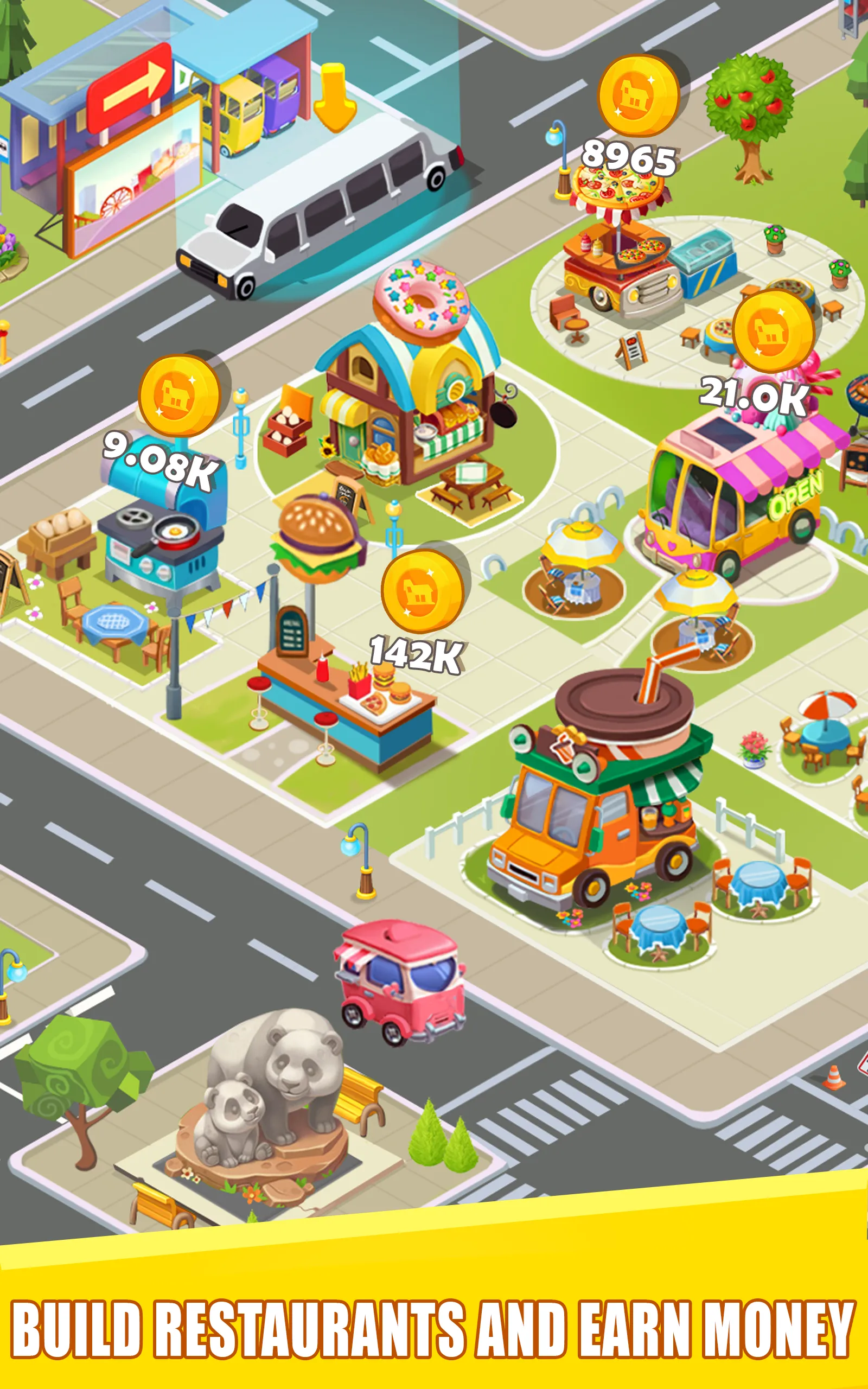 Idle Food Stalls Tycoon | Indus Appstore | Screenshot