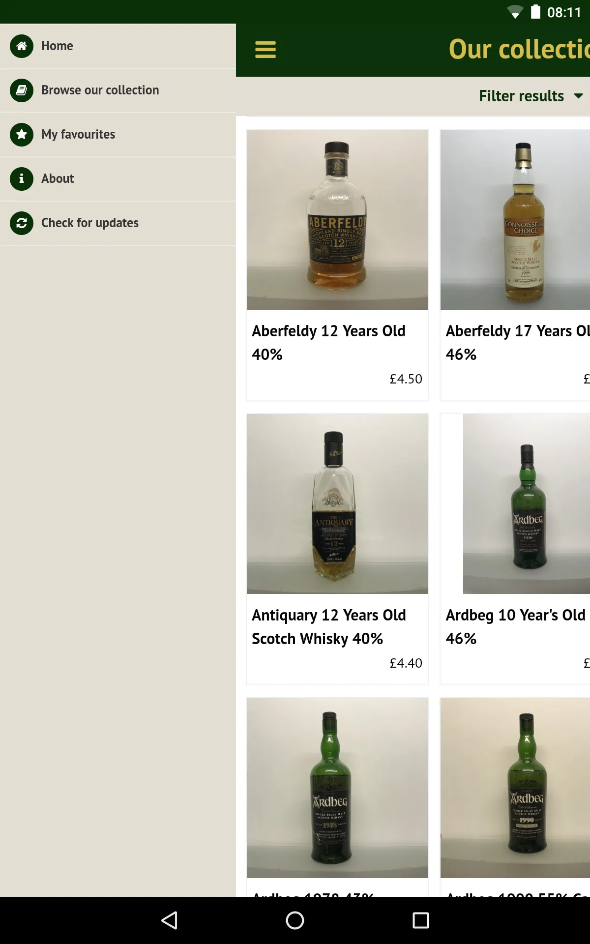 Bon Accord Whiskies | Indus Appstore | Screenshot