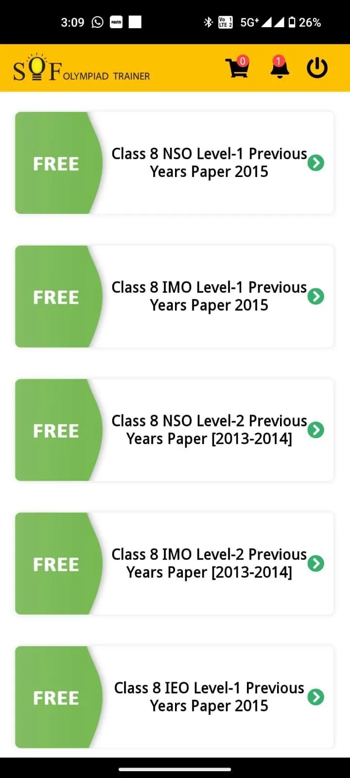 SOF Olympiad Trainer | Indus Appstore | Screenshot