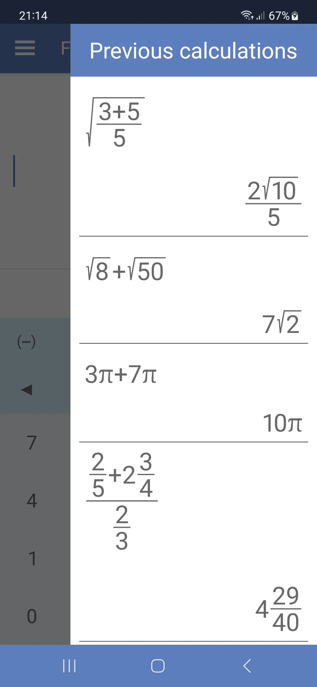 Fractions Calculator | Indus Appstore | Screenshot