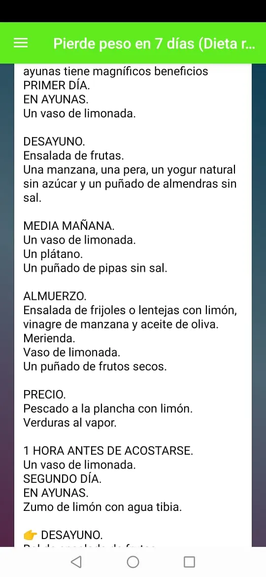 Dieta del Limón | Indus Appstore | Screenshot