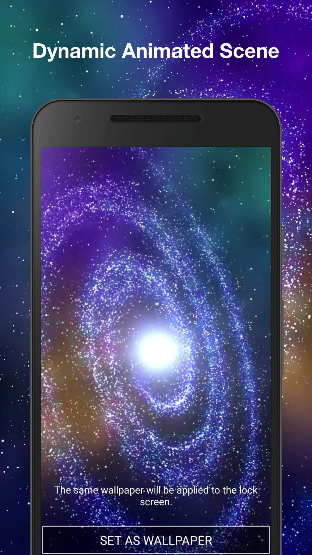 3d Galaxy Live Wallpaper | Indus Appstore | Screenshot