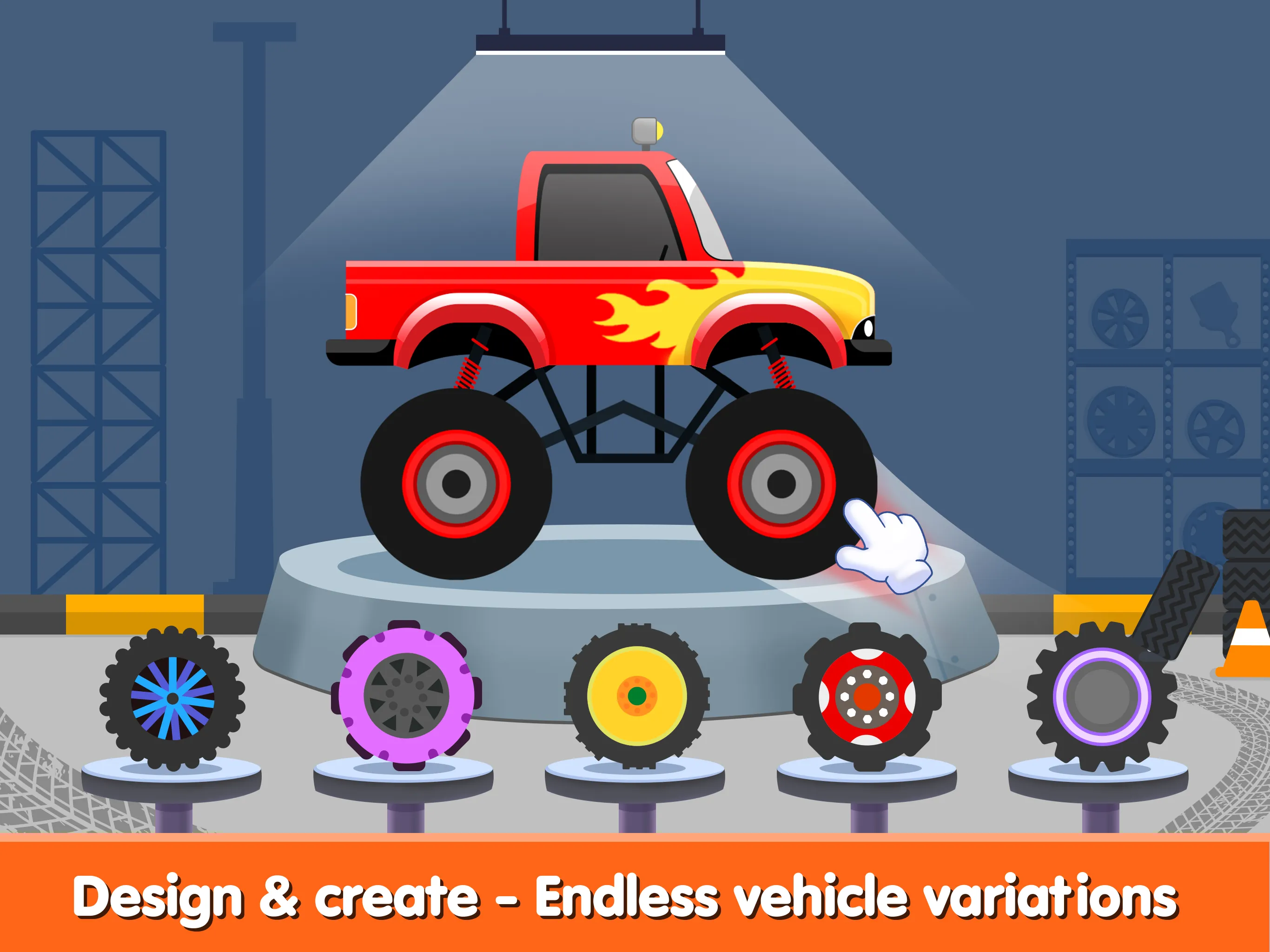 Kids Monster Truck Games 2+ | Indus Appstore | Screenshot