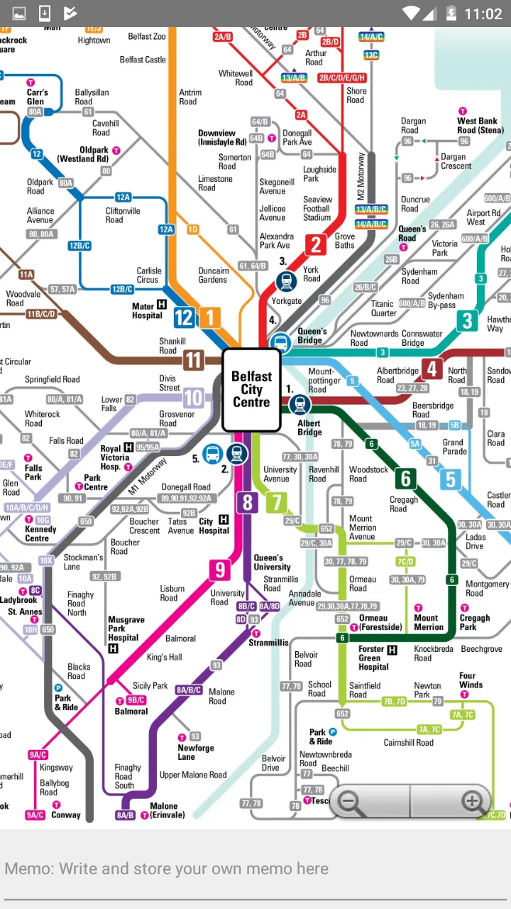 BELFAST METRO RAIL BUS MAP | Indus Appstore | Screenshot